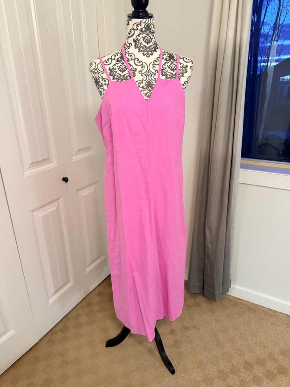 Universal Thread Linen Pink Midi Sundress size L